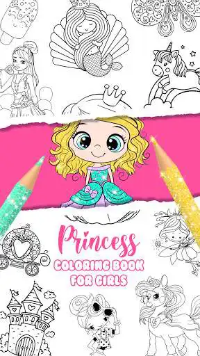 Play Coloring Princesses  and enjoy Coloring Princesses with UptoPlay