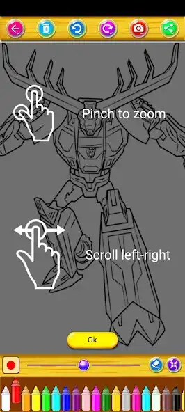 Play Coloring Robots Heroes  and enjoy Coloring Robots Heroes with UptoPlay