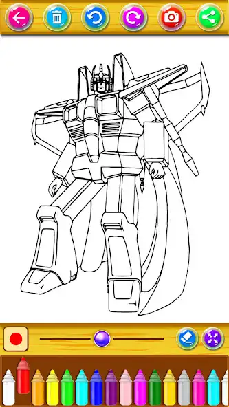 Play Coloring Robots Heroes as an online game Coloring Robots Heroes with UptoPlay