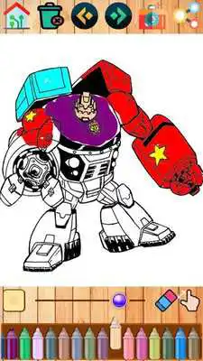 Play coloring robot space transform for fans