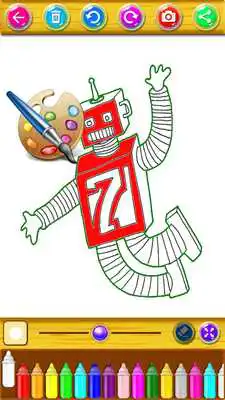 Play coloring robot space transform for fans