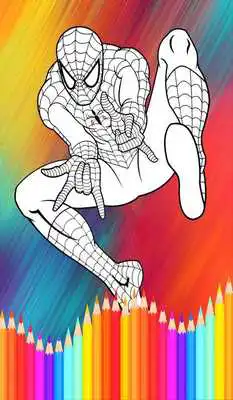 Play coloring spiderman game