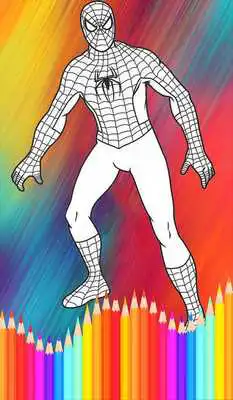Play coloring spiderman game