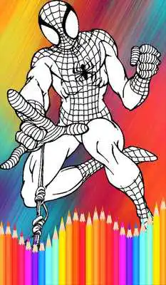 Play coloring spiderman game