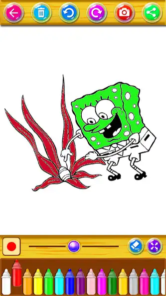 Play Coloring Sponge And Sea Animal as an online game Coloring Sponge And Sea Animal with UptoPlay