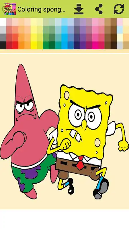 Play Coloring Spongebob page for kids free