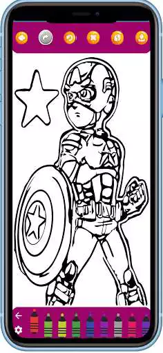 Play Coloring Superhero