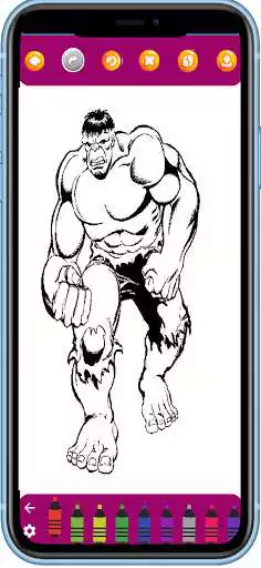 Play Coloring Superhero