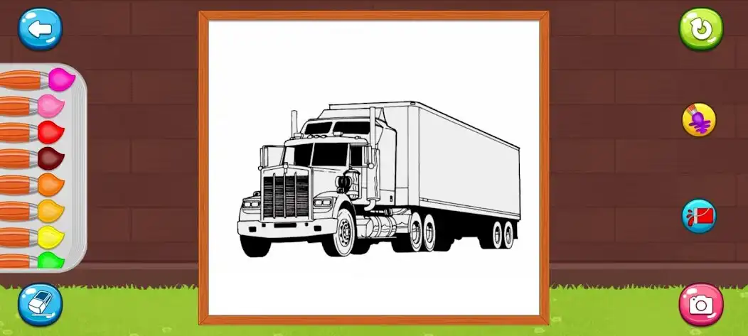 Play Coloring Trucuk Container as an online game Coloring Trucuk Container with UptoPlay