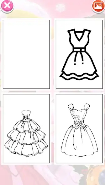 Play Coloring wedding dress  and enjoy Coloring wedding dress with UptoPlay