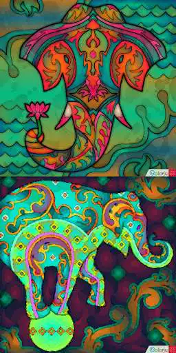 Play Colorju - The Coloring Book as an online game Colorju - The Coloring Book with UptoPlay
