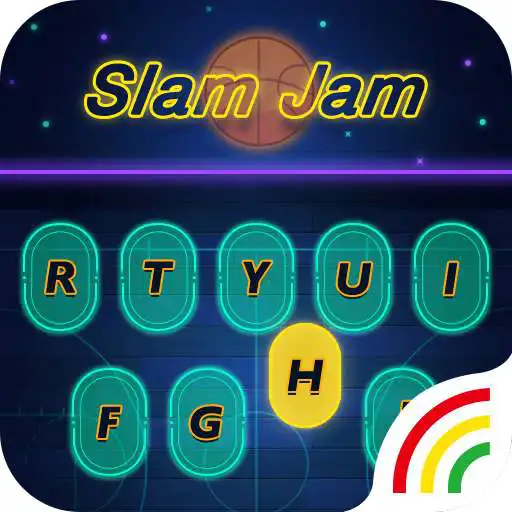 Free play online Color Keyboard Theme - Slam Jam Emoji  Gif APK