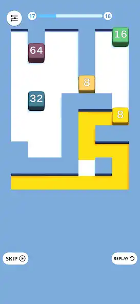 Play Color maze 2048 as an online game Color maze 2048 with UptoPlay