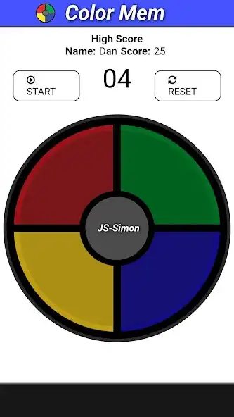 Play Color Memory (Simon) as an online game Color Memory (Simon) with UptoPlay
