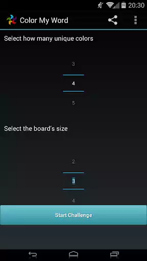 Play Color My Word as an online game Color My Word with UptoPlay