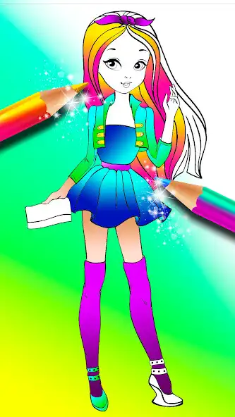 Play Color: Offline games for girls as an online game Color: Offline games for girls with UptoPlay