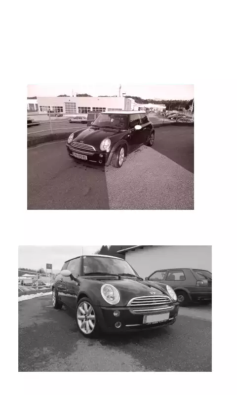 Play color photo->black-white photo