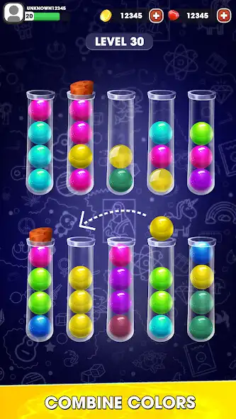 Play Color Puzzle Games Ball Sort as an online game Color Puzzle Games Ball Sort with UptoPlay