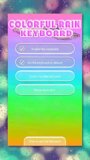 Play Color Rain Emoji Keyboard