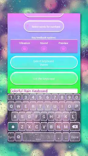 Play Color Rain Emoji Keyboard