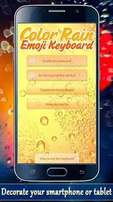 Play Color Rain Emoji Keyboard