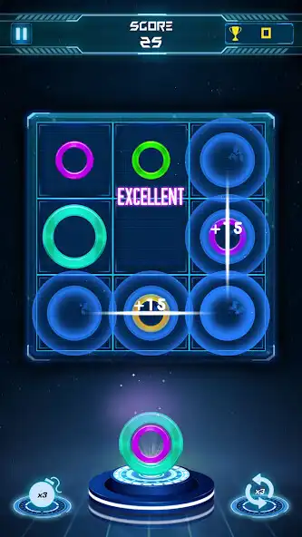 Play Color Rings Brain Teaser as an online game Color Rings Brain Teaser with UptoPlay