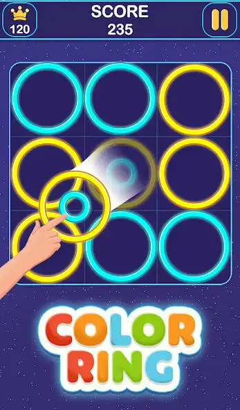 Play Color Rings - Match 3 Games as an online game Color Rings - Match 3 Games with UptoPlay