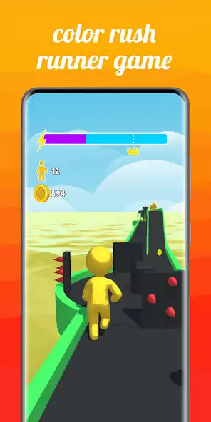 Play Color Rush Runner Game as an online game Color Rush Runner Game with UptoPlay