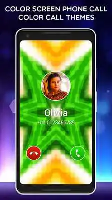 Play Color Screen Phone Call - Color Call Themes