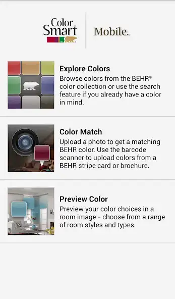 Play ColorSmart by BEHR® Mobile  and enjoy ColorSmart by BEHR® Mobile with UptoPlay