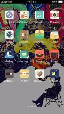 Play Color Smoke Launcher Theme Play Color Smoke Launcher Theme