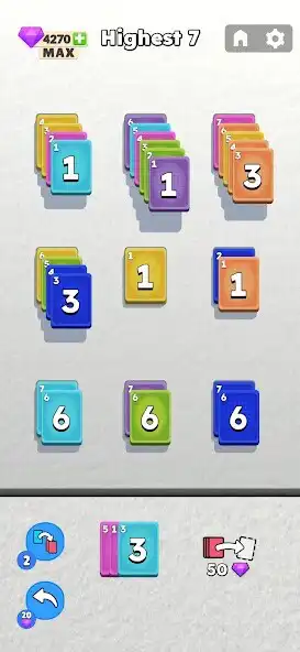 Play Color Solitaire 3D as an online game Color Solitaire 3D with UptoPlay