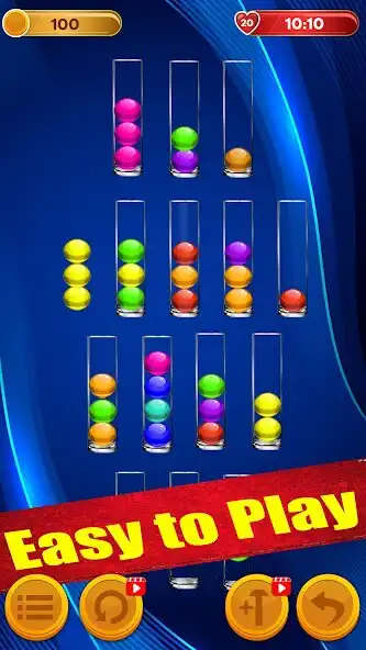 Play Color Sorting - Ball Sort Game as an online game Color Sorting - Ball Sort Game with UptoPlay