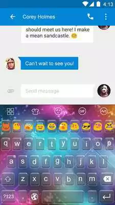 Play Color sparks -Emoji Keyboard