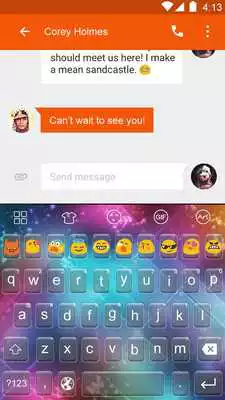 Play Color sparks -Emoji Keyboard