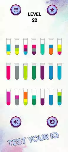Play Color Water Sort as an online game Color Water Sort with UptoPlay