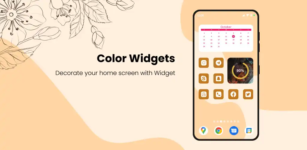 Play Color Widgets - IOS Widget  and enjoy Color Widgets - IOS Widget with UptoPlay