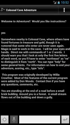 Play Colossal Cave Adventure as an online game online Colossal Cave Adventure with UptoPlay com.ecsoftwareconsulting.adventure430 Play Colossal Cave Adventure as an online game Colossal Cave Adventure with UptoPlay