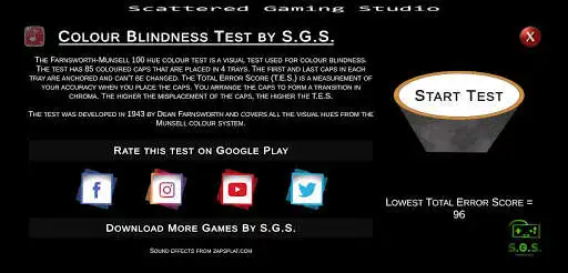 Play Colour Blindness Test by S.G.S. as an online game Colour Blindness Test by S.G.S. with UptoPlay