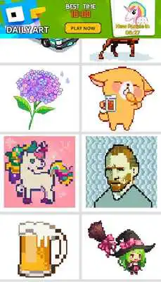 Play Colour by Number - Pixel Art Coloring Book
