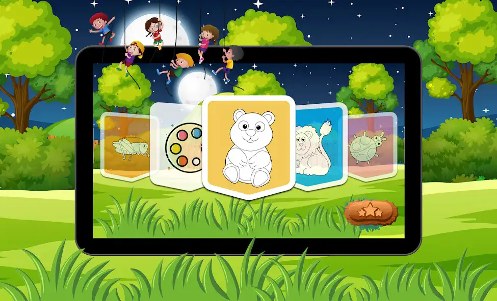 Play Colour Drawing - App for Kids as an online game Colour Drawing - App for Kids with UptoPlay