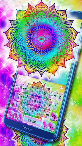 Play Colourful Mandala Keyboard Theme  and enjoy Colourful Mandala Keyboard Theme with UptoPlay