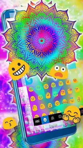 Play Colourful Mandala Keyboard Theme as an online game Colourful Mandala Keyboard Theme with UptoPlay