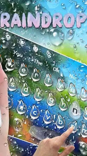 Play APK Colourful Raindrop Keyboard  and enjoy Colourful Raindrop Keyboard with UptoPlay keyboard.theme.colorful.rain.drops