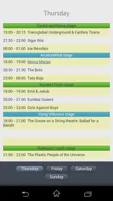Play Colours of Ostrava Schedules