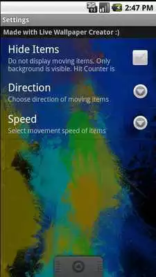 Play Colour Warp live wallpaper