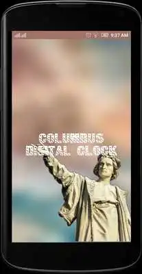 Play Columbus Day digital clock lwp