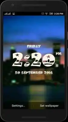 Play Columbus Day digital clock lwp