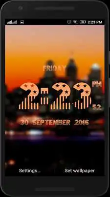 Play Columbus Day digital clock lwp