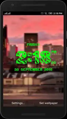 Play Columbus Day digital clock lwp